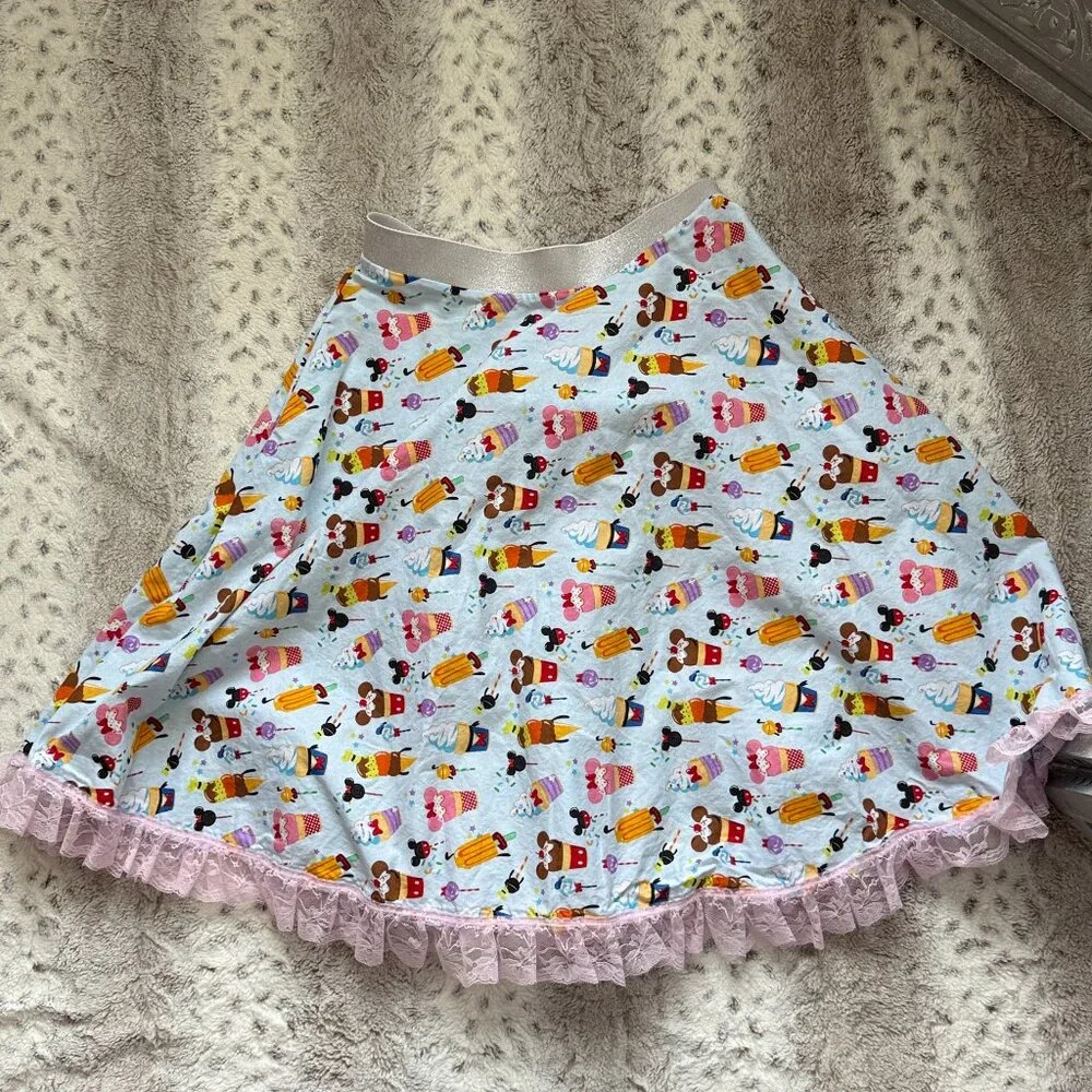 Disney Ice Cream skirt xsmall Disneyland costume Mickey Mouse vacation cosplay - Picture 10 of 11